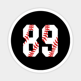 Baseball Number 89 #89 Baseball Shirt Jersey Favorite Player Biggest Fan Magnet